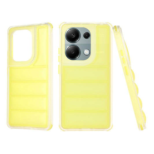 Funda para Xiaomi Redmi Note 13 Pro 4G / Poco M6 Pro 4G, Techsuit, Wave Shield, Amarilla