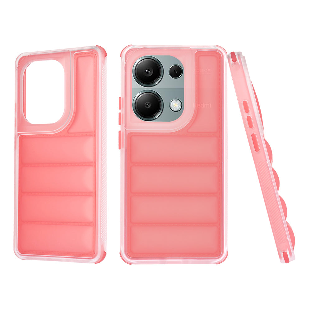 Funda para Xiaomi Redmi Note 13 Pro 4G / Poco M6 Pro 4G, Techsuit, Wave Shield, Roja