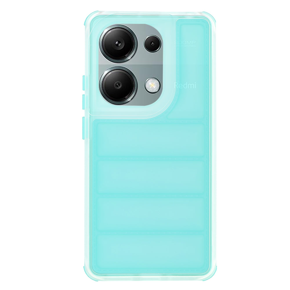 Funda para Xiaomi Redmi Note 13 Pro 4G / Poco M6 Pro 4G, Techsuit, Wave Shield, Turquesa