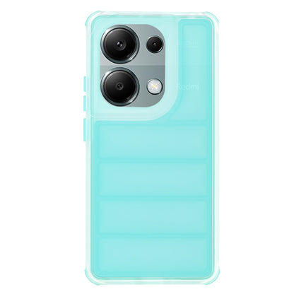 Funda para Xiaomi Redmi Note 13 Pro 4G / Poco M6 Pro 4G, Techsuit, Wave Shield, Turquesa