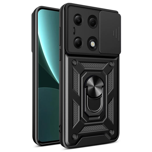 Funda para Xiaomi Redmi Note 13 Pro 4G / Poco M6 Pro 4G, Techsuit, CamShield, Negra