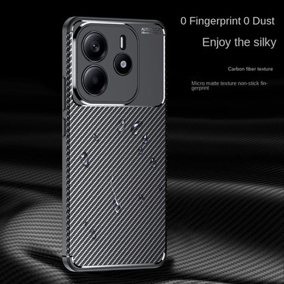 Funda para Xiaomi Redmi Note 14 4G (Regional), Techsuit, Fibra de Carbon, Negra