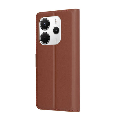 Funda para Xiaomi Redmi Note 14 4G (Regional), Techsuit, Folio de cuero, Marrón