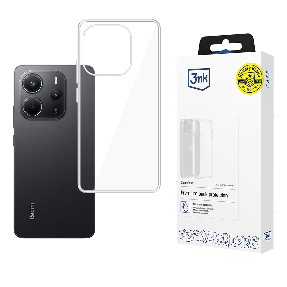 Funda para Xiaomi Redmi Note 14 4G (Estándar), 3MK, Clear, Transparente