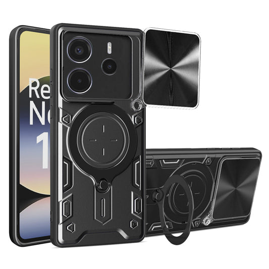Funda para Xiaomi Redmi Note 14 4G (Estándar), Techsuit, CamGuard Pro, Negra