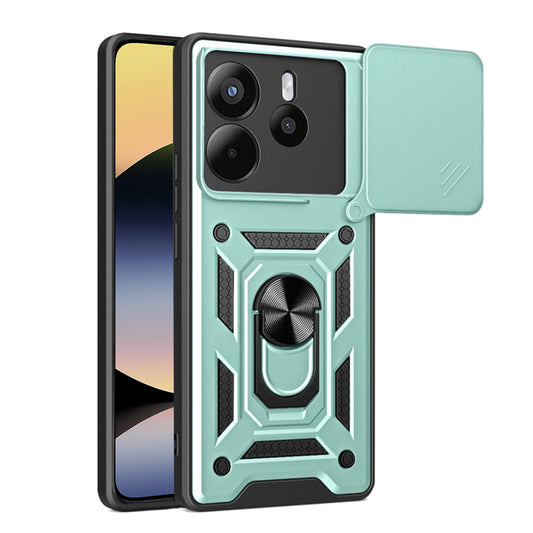 Funda para Xiaomi Redmi Note 14 4G (Estándar), Techsuit, CamShield, Verde