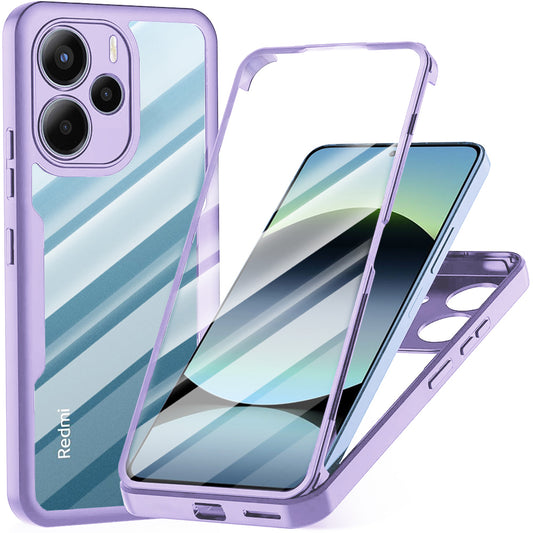 Funda para Xiaomi Redmi Note 14 4G (Estándar), Techsuit, ColorVerse 360, Morado