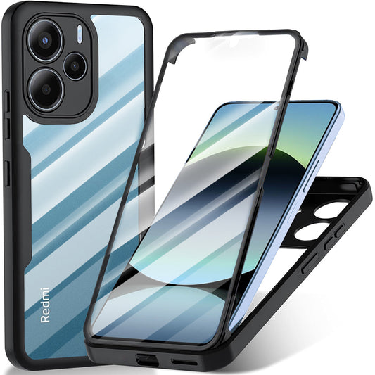 Funda para Xiaomi Redmi Note 14 4G (Estándar), Techsuit, ColorVerse 360, Negra