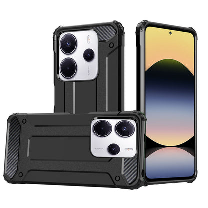 Case for Xiaomi Redmi Note 14 4G (Standard), Techsuit, Hybrid Armor, Black