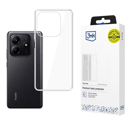 Funda para Xiaomi Redmi Note 14 5G, 3MK, Clear, Transparente