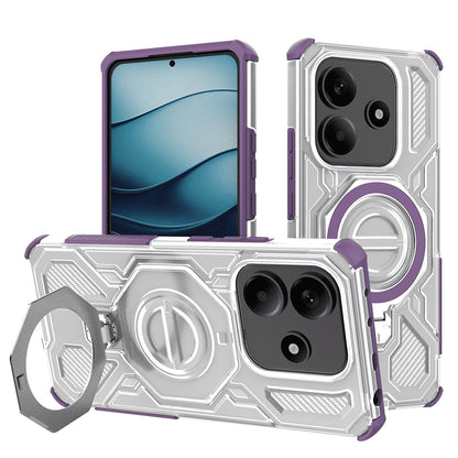 Funda para Xiaomi Redmi Note 14 5G, Techsuit, Carbon Shield Pro, Morado