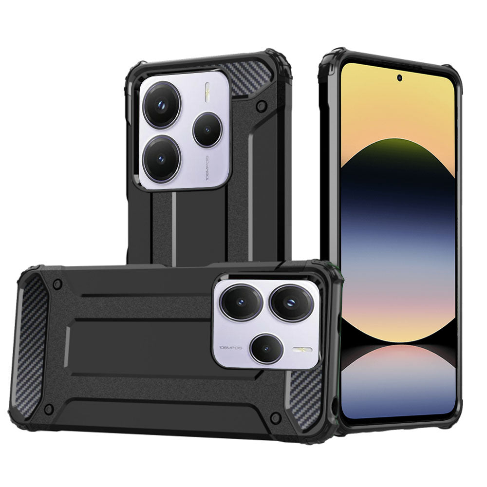 Funda para Xiaomi Redmi Note 14 5G, Techsuit, Hybrid Armor, Negra