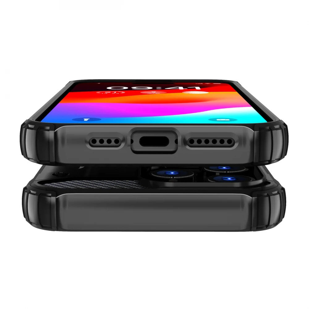 Funda para Xiaomi Redmi Note 14 5G, Techsuit, Hybrid Armor, Negra