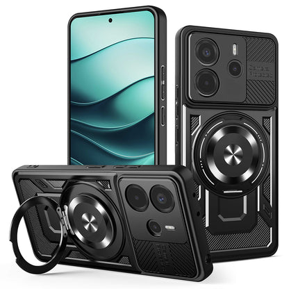Funda para Xiaomi Redmi Note 14 5G, Techsuit, RuggedCam, Negra