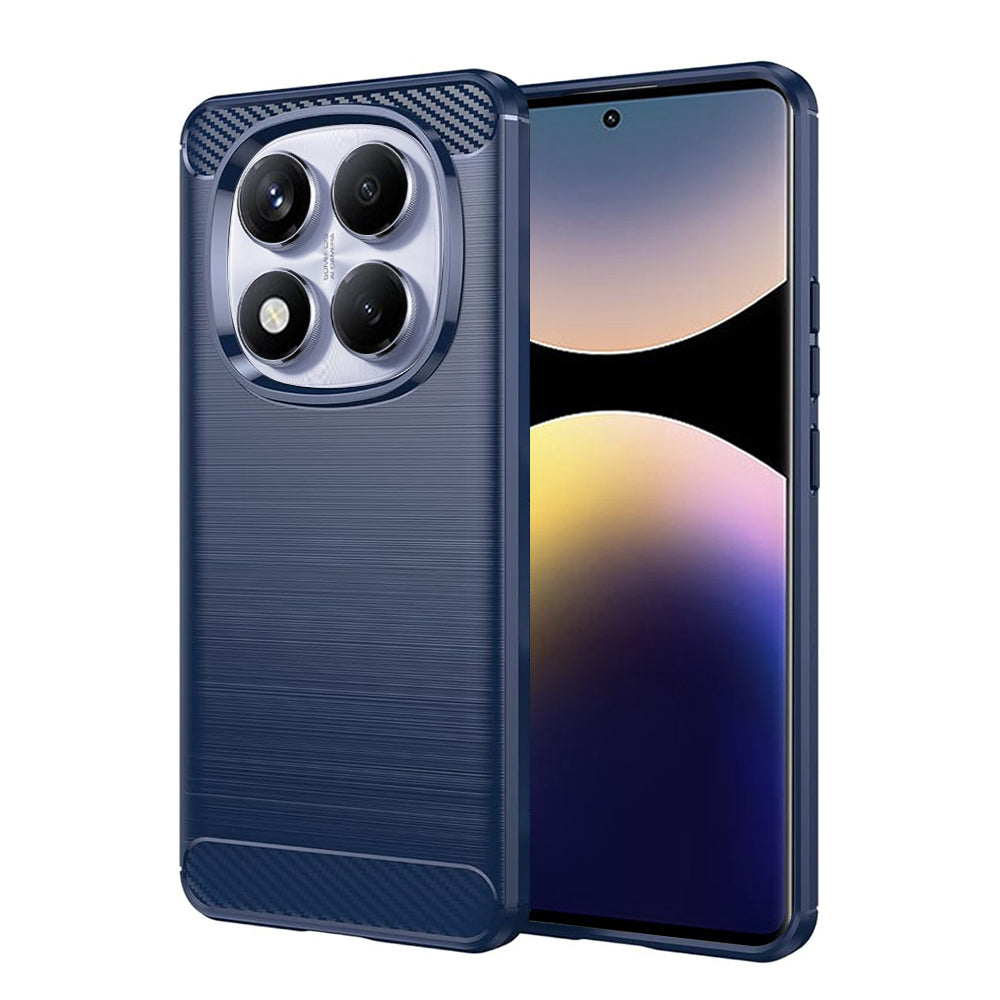 Funda para Xiaomi Redmi Note 14 Pro 4G, Techsuit, Carbono, Azul