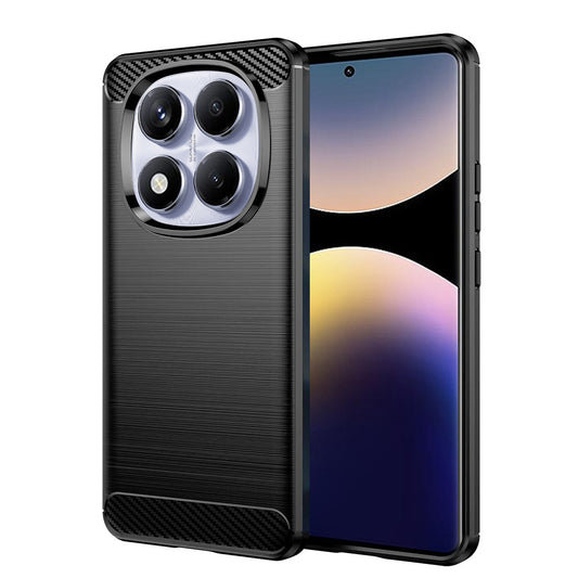 Funda para Xiaomi Redmi Note 14 Pro 4G, Techsuit, Carbono, Negra