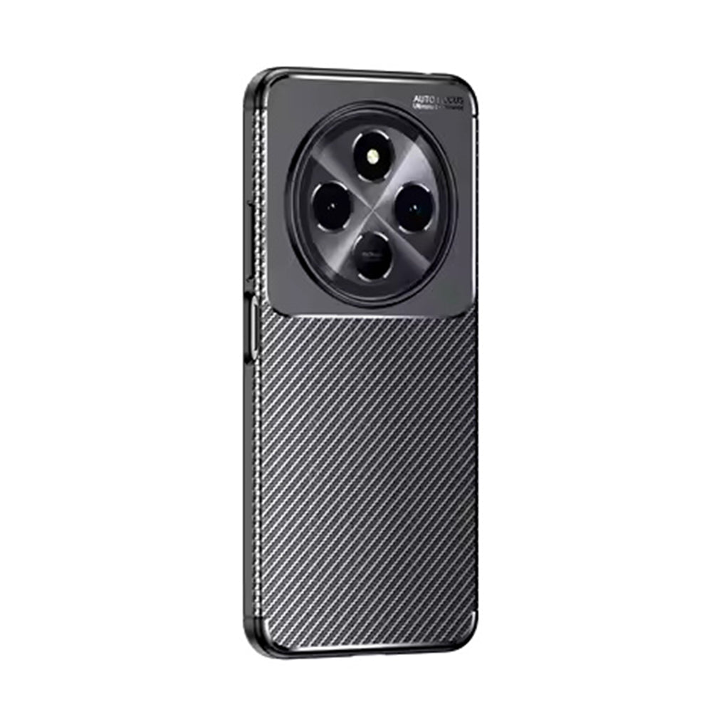 Case for Xiaomi Redmi Note 14 Pro 4G, Techsuit, CarbonFiber, Black