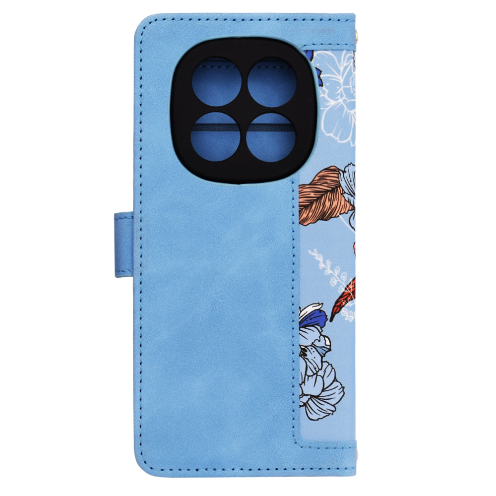 Funda para Xiaomi Redmi Note 14 Pro 4G, Techsuit, FlipCraft, Azul