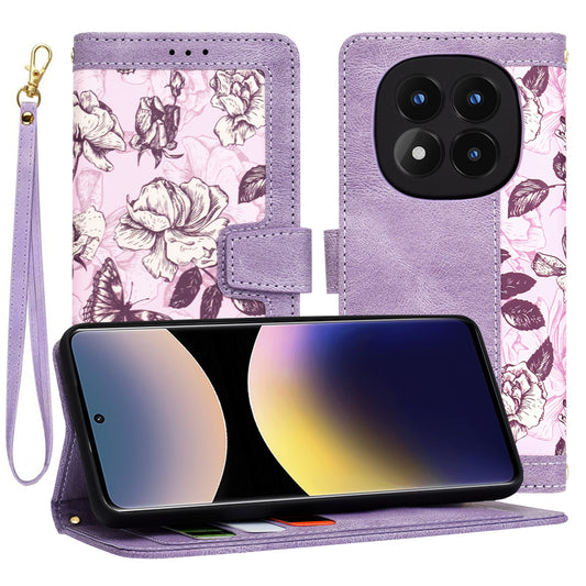 Funda para Xiaomi Redmi Note 14 Pro 4G, Techsuit, FlipCraft, Morado