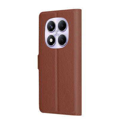 Funda para Xiaomi Redmi Note 14 Pro 4G, Techsuit, Leather Folio, Marrón
