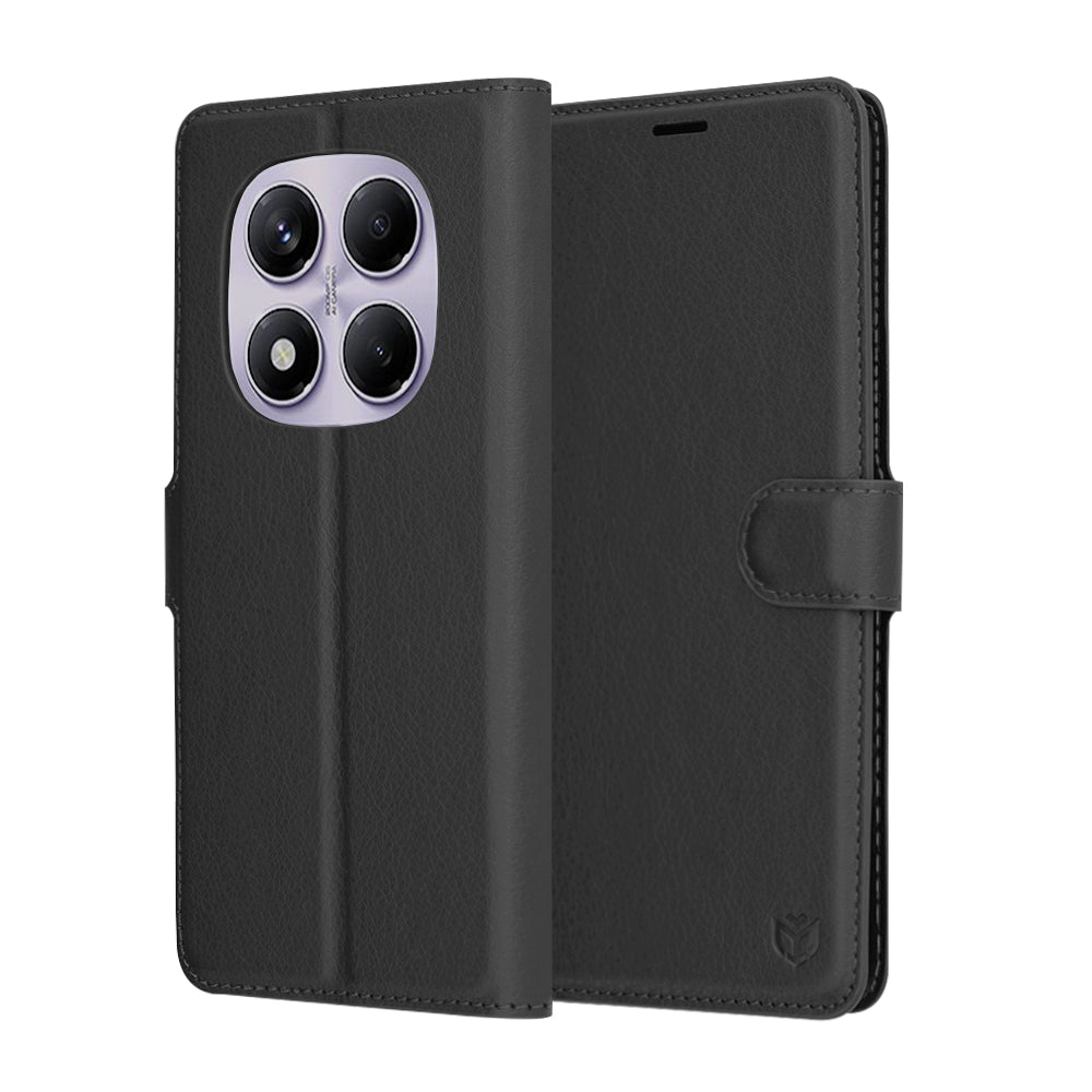 Funda para Xiaomi Redmi Note 14 Pro 4G, Techsuit, Leather Folio, Negra
