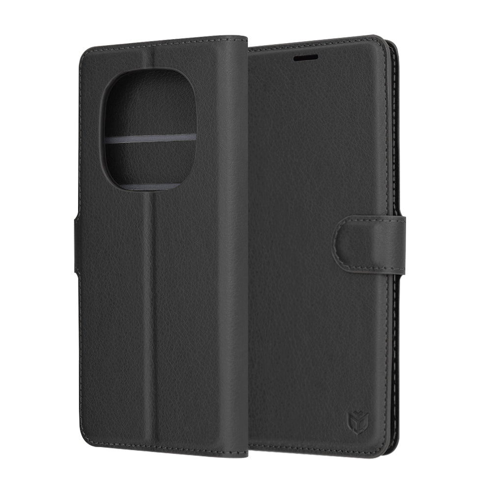 Funda para Xiaomi Redmi Note 14 Pro 4G, Techsuit, Leather Folio, Negra