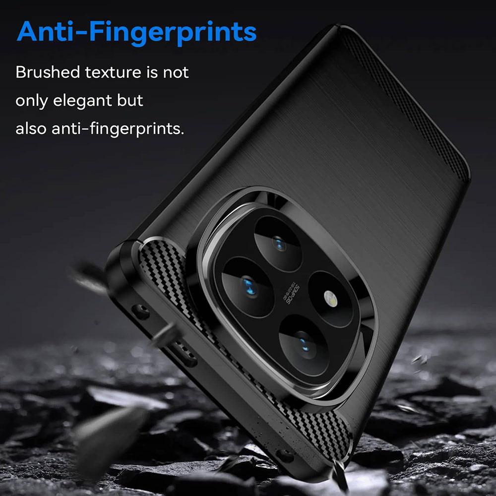 Funda para Xiaomi Redmi Note 14 Pro+ 5G, Techsuit, Carbono, Negra