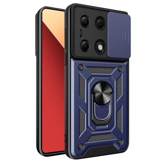 Funda para Xiaomi Redmi Note 14S / Note 13 Pro 4G / Poco M6 Pro 4G, Techsuit, CamShield, Azul