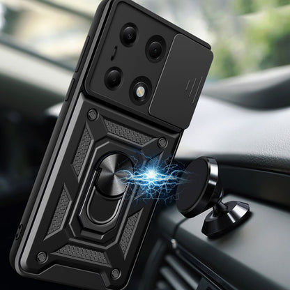 Funda para Xiaomi Redmi Note 14S / Note 13 Pro 4G / Poco M6 Pro 4G, Techsuit, CamShield, Negra