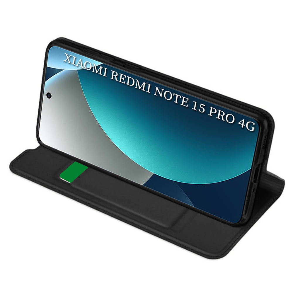 Funda para Xiaomi Redmi Note 15 Pro 4G, Techsuit, Magskin Book, Negra