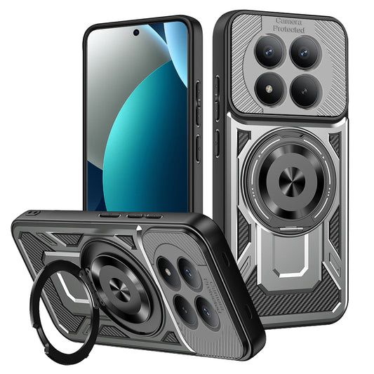 Funda para Xiaomi Redmi Note 15 Pro 4G, Techsuit, RuggedCam, Gris