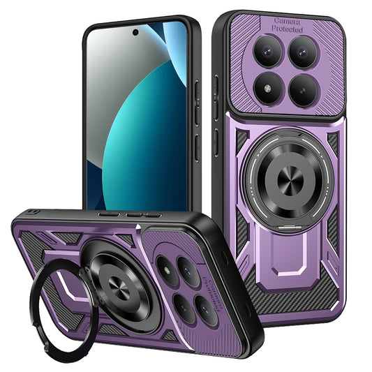 Funda para Xiaomi Redmi Note 15 Pro 4G, Techsuit, RuggedCam, Morado