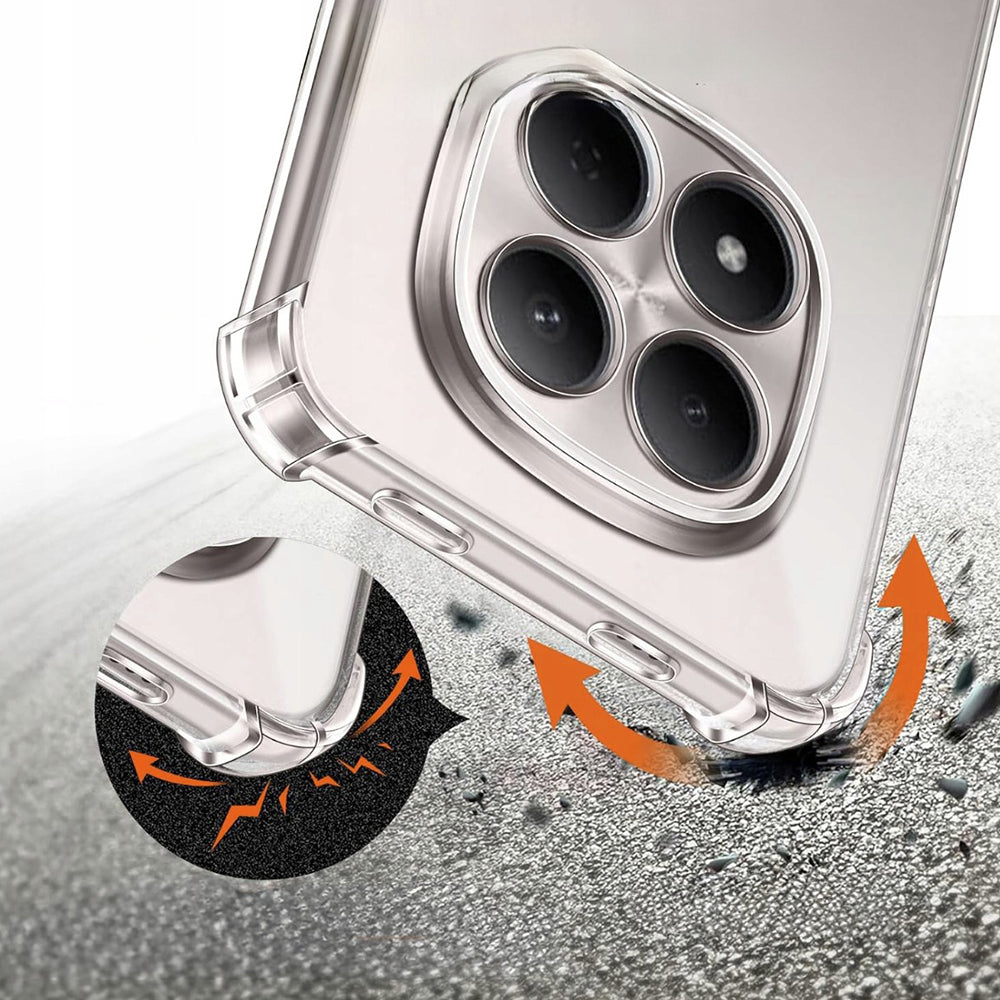 Funda para Xiaomi Redmi Note 15 Pro 5G, Techsuit, Shockproof Clear, Transparente