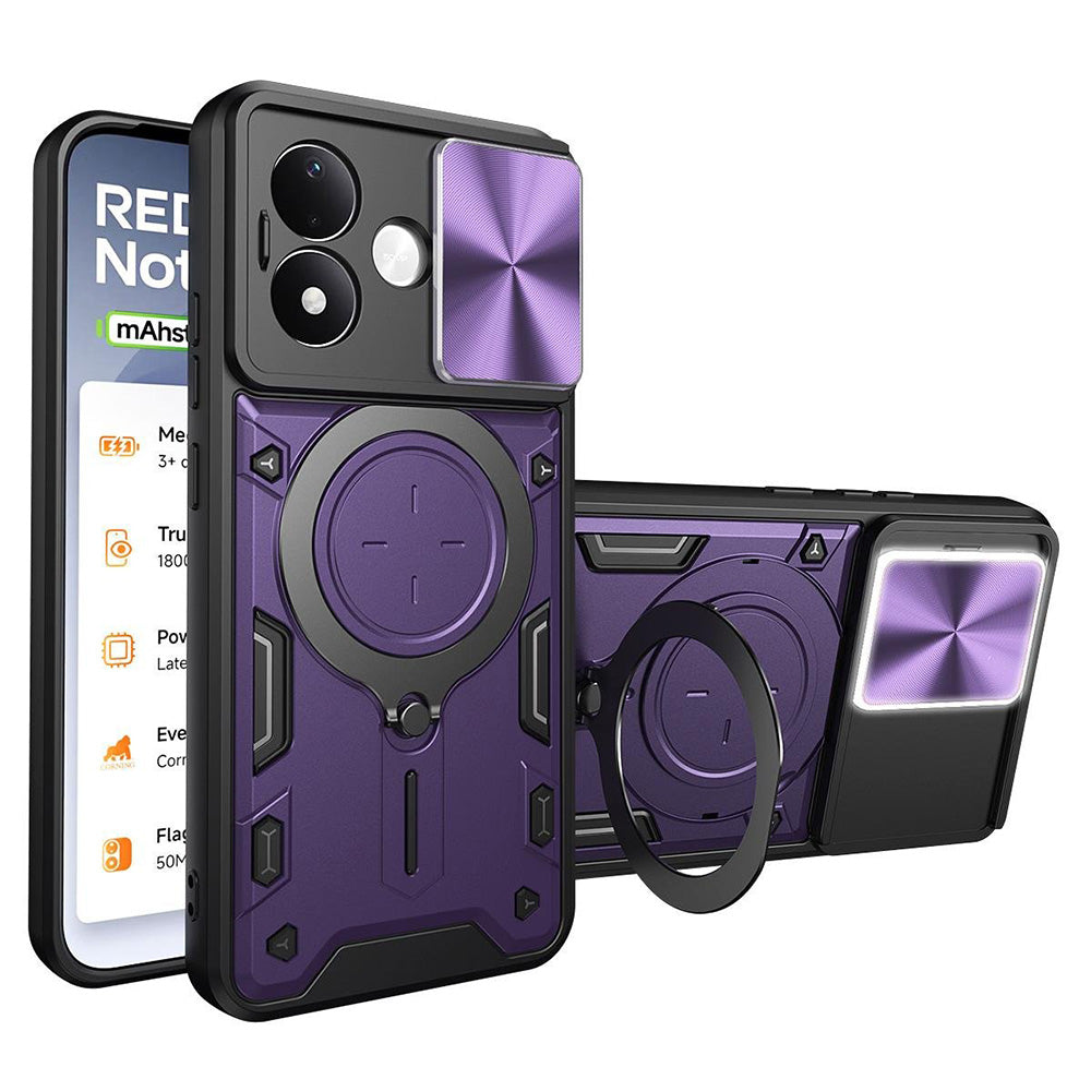 Funda para Xiaomi Redmi Note 17 4G / Note 17 5G, Techsuit, CamGuard Pro, Morada