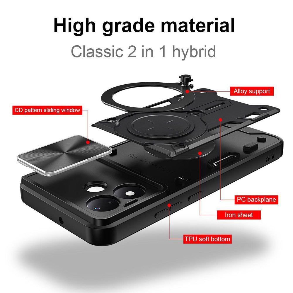 Funda para Xiaomi Redmi Note 17 4G / Note 17 5G, Techsuit, CamGuard Pro, Morada