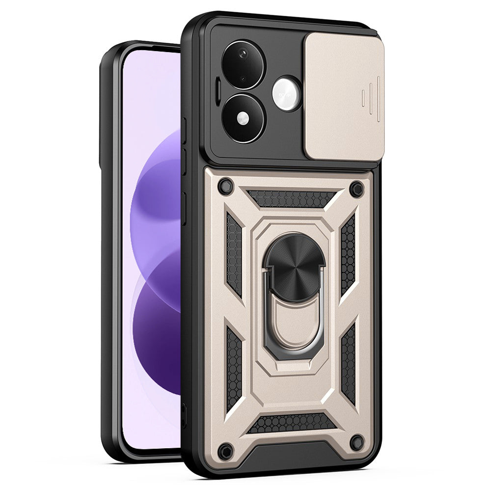 Funda para Xiaomi Redmi Note 17 4G / Note 17 5G, Techsuit, CamShield, dorada