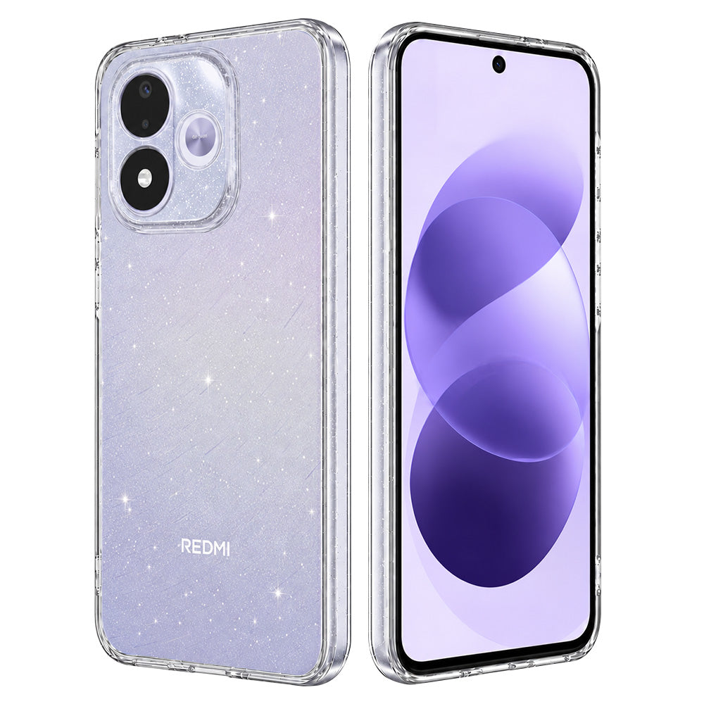Funda para Xiaomi Redmi Note 17 4G / Note 17 5G, Techsuit, SparkleSkin, transparente