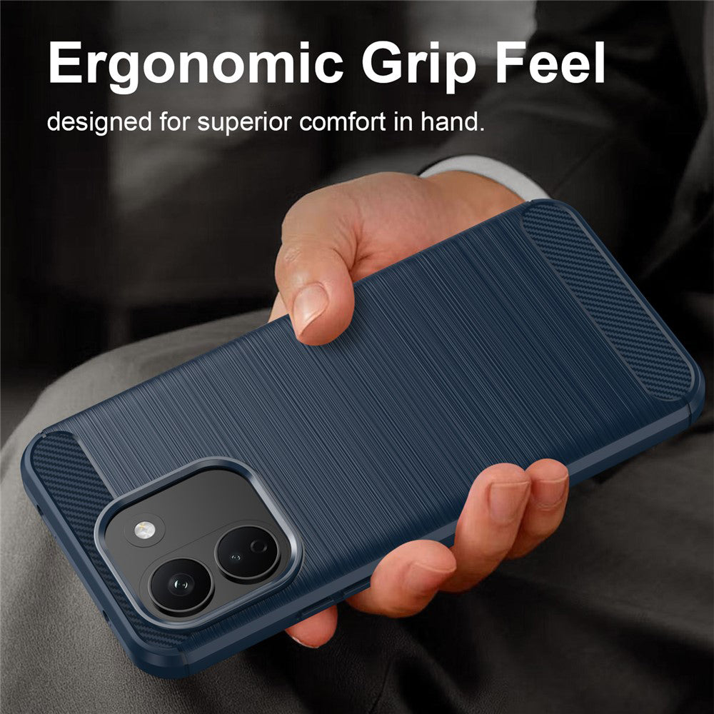 Funda para Xiaomi Redmi Note 17 Pro Max, Techsuit, Carbono, Azul