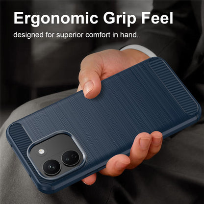 Funda para Xiaomi Redmi Note 17 Pro Max, Techsuit, Carbono, Azul