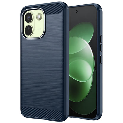 Funda para Xiaomi Redmi Note 17 Pro Max, Techsuit, Carbono, Azul