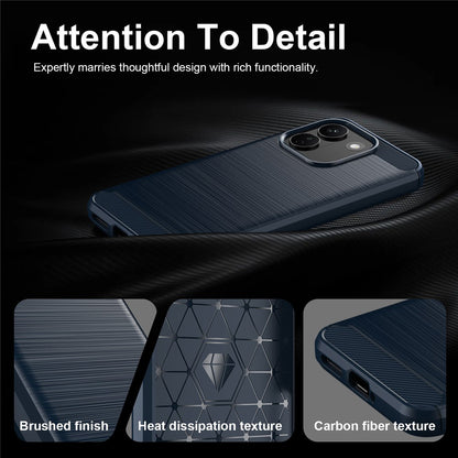 Funda para Xiaomi Redmi Note 17 Pro Max, Techsuit, Carbono, Azul