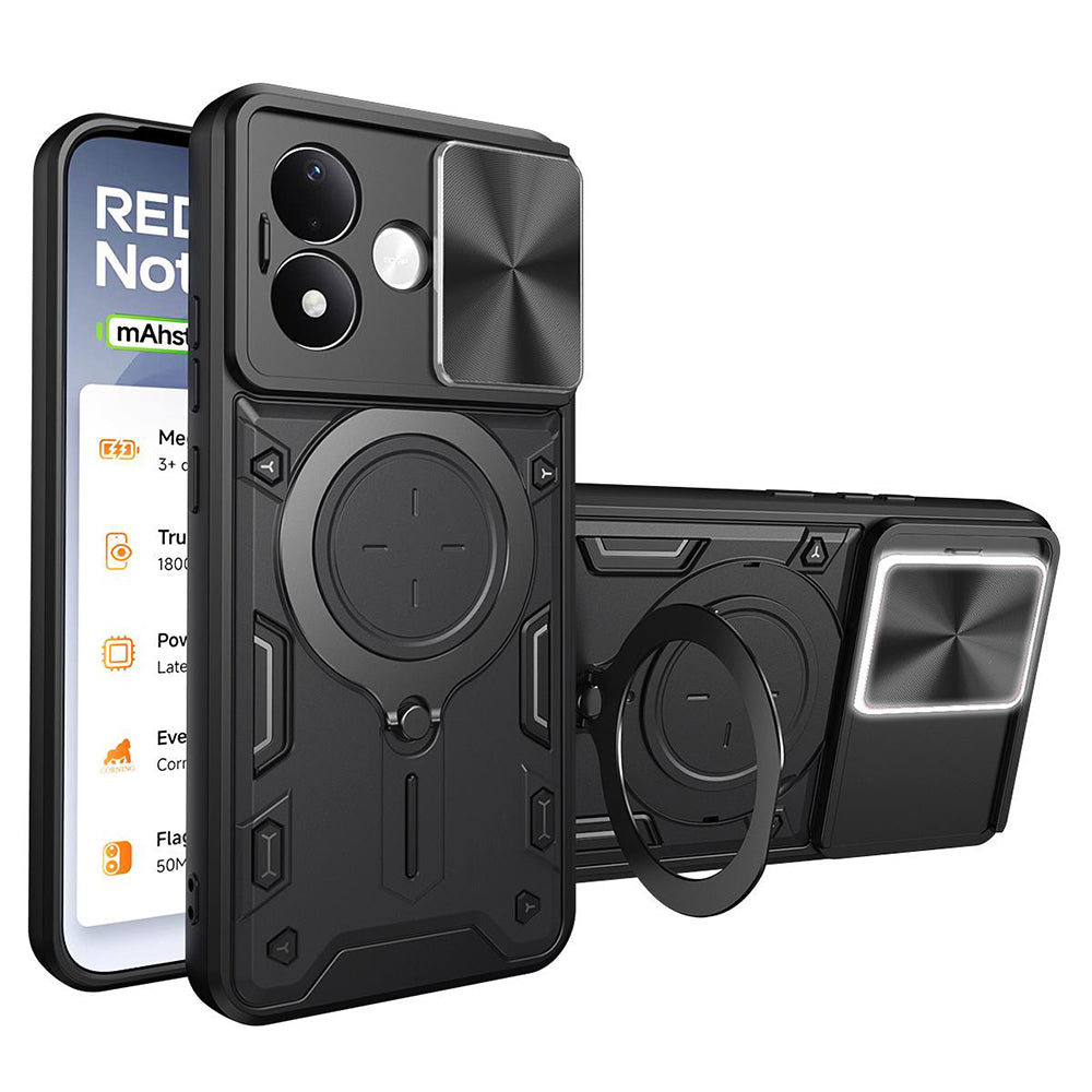 Funda para Xiaomi Redmi Note 17 Pro, Techsuit, CamGuard Pro, negra