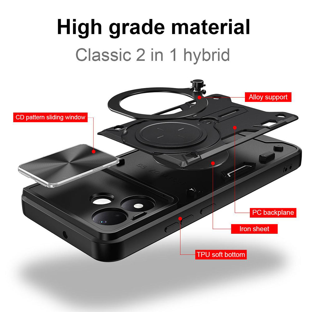 Funda para Xiaomi Redmi Note 17 Pro, Techsuit, CamGuard Pro, negra