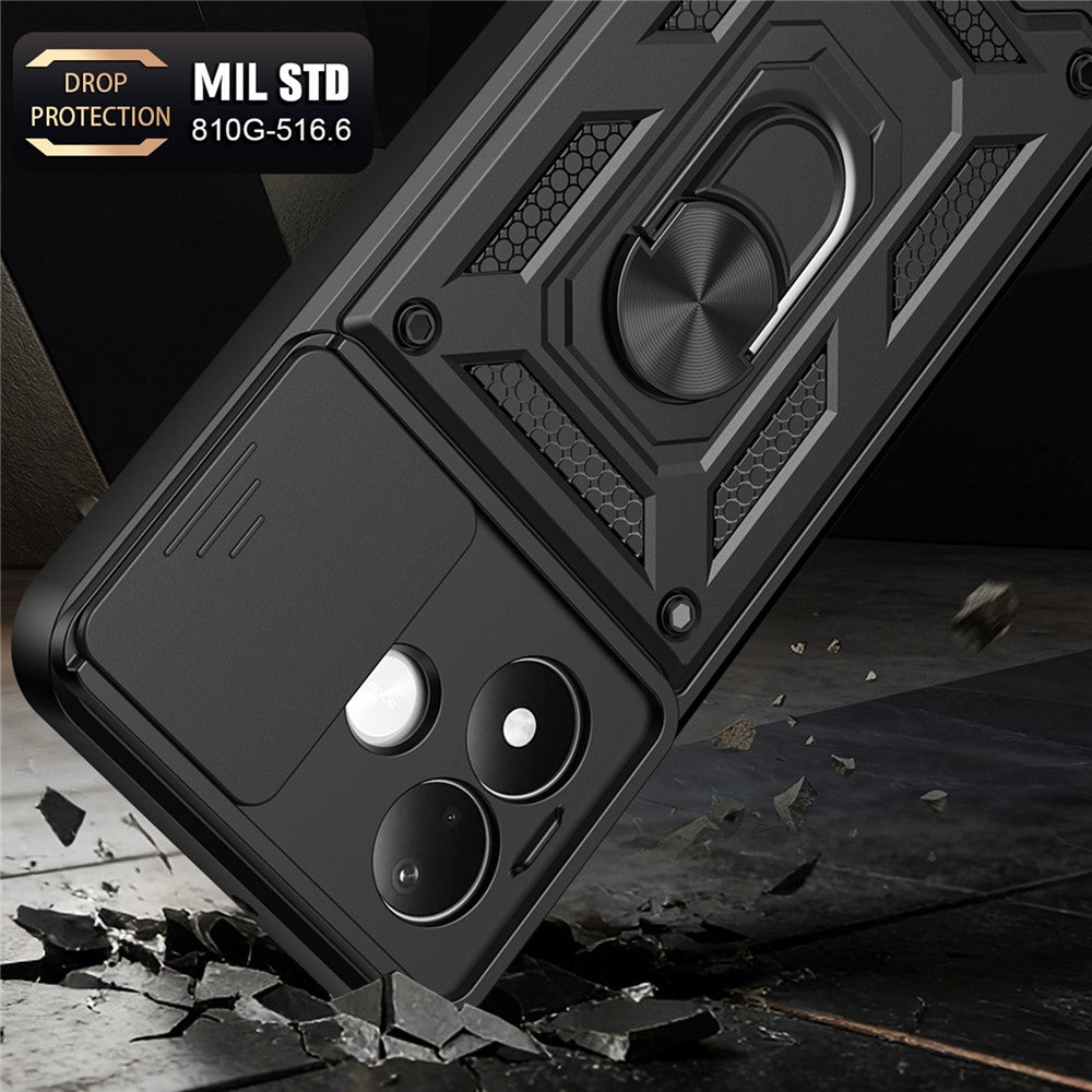 Funda para Xiaomi Redmi Note 17 Pro, Techsuit, CamShield, negra