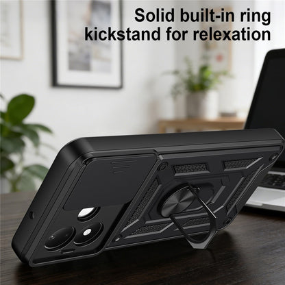 Funda para Xiaomi Redmi Note 17 Pro, Techsuit, CamShield, negra