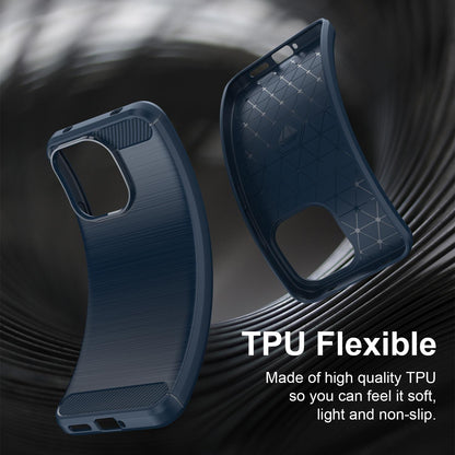 Funda para Xiaomi Redmi Note 17 Pro, Techsuit, Carbono, Azul