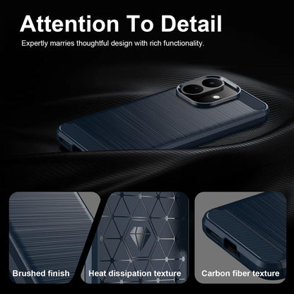Funda para Xiaomi Redmi Note 17 Pro, Techsuit, Carbono, Azul