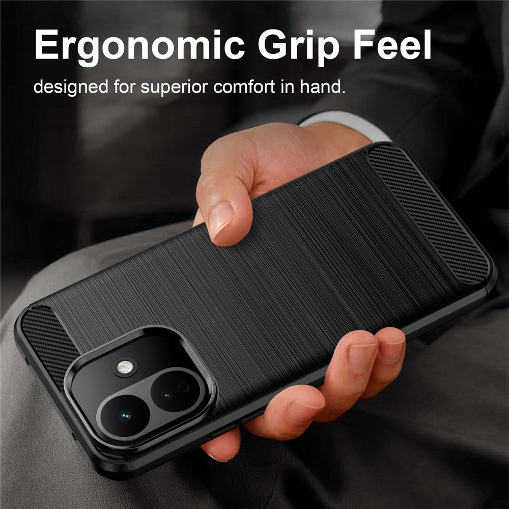Funda para Xiaomi Redmi Note 17 Pro, Techsuit, Carbono, Negra