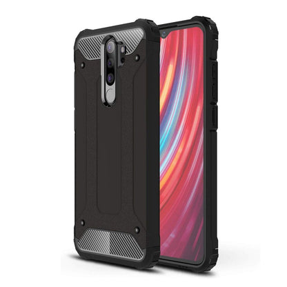 Funda para Xiaomi Redmi Note 8 Pro, Techsuit, Hybrid Armor, Negra