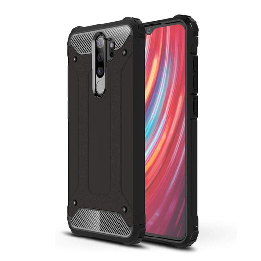 Funda para Xiaomi Redmi Note 8 Pro, Techsuit, Hybrid Armor, Negra